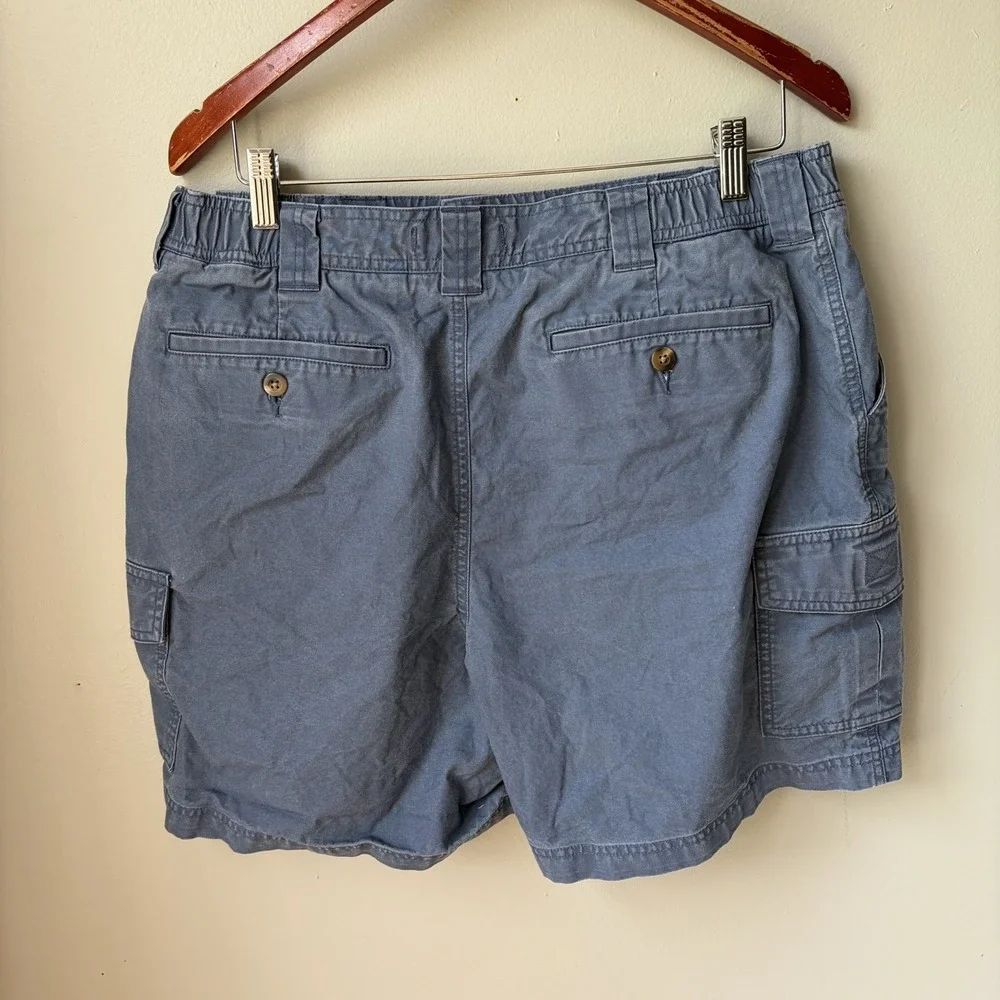 Vintage L.L Bean Comfort Waist Blue Shorts Men's Size 36W -100% Cotton 6